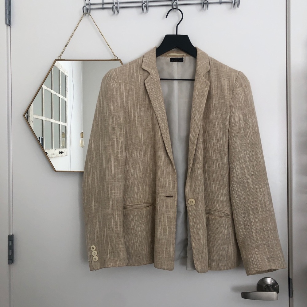 Vintage canvas blazer oversized